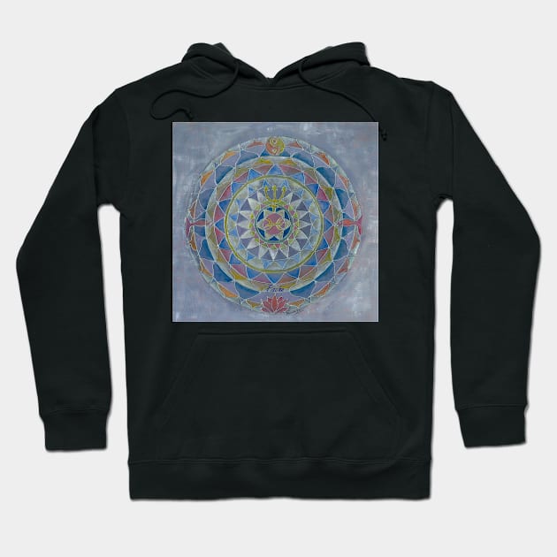 Fische Horoskop Mandala Produkte Hoodie by Renart